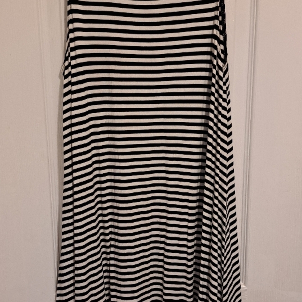 Black and White Striped Women's dress